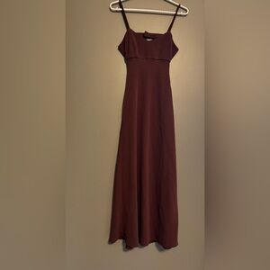 Wilfred open back Burgundy Dress